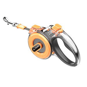 Lefamcare Nouvelle Conception <span class=keywords><strong>Laisse</strong></span> <span class=keywords><strong>Rétractable</strong></span> <span class=keywords><strong>pour</strong></span> <span class=keywords><strong>Chien</strong></span> de Grande Taille 5M Convient aux Chiens de 50kg avec Sifflet Électronique <span class=keywords><strong>pour</strong></span> <span class=keywords><strong>Chien</strong></span> et Lumière LED - Product Image 5