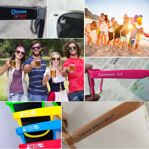 Hot Sale Custom Logo Full Rim Round Sunglasses for <b>Men</b> & Women UV400 Protection Custom Color-Wedding Party Favors Wholesale - Product Image 4