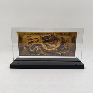 China dragón Zodiaco <span class=keywords><strong>diez</strong></span> <span class=keywords><strong>mil</strong></span> <span class=keywords><strong>millones</strong></span> trillones dinero plástico chapado en oro billete - Product Image 4