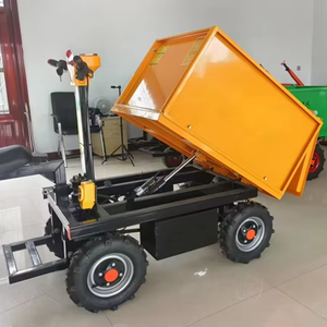 Mini dumper <span class=keywords><strong>électrique</strong></span> pour les chantiers de construction-<span class=keywords><strong>brouette</strong></span> efficace d'une capacité de 800kg pour le transport de matériaux - Product Image 1