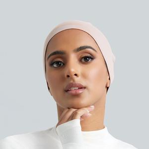 หมวกฮิญาบแบบสวมด้านใน สีพื้น สำหรับใช้ในชีวิตประจำวัน ปรับแต่งได้ สวมใส่สบาย ระบายอากาศได้ดี ยืดหยุ่น นุ่ม เหมาะสำหรับผู้หญิง - Product Image 1