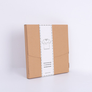 Bán buôn tùy chỉnh in logo của Bạn Giấy <span class=keywords><strong>Kraft</strong></span> gấp bao bì hộp áo thun quần áo Hộp quà tặng - Product Image 2