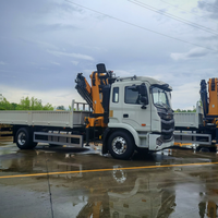 Grue articulée montée sur camion JAC 4x2 de 8 tonnes, grue à flèche articulée montée sur véhicule, camion avec grue mobile à bras de 8 tonnes