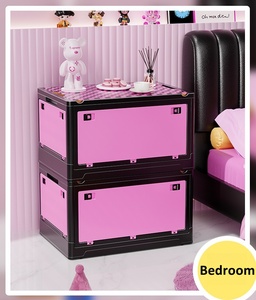 23L Cute Girl-Style Foldable PP Plastic <strong>Storage</strong> Boxes Bins New Style <strong>Collapsible</strong> <strong>Storage</strong> Bin Camping Garden Pincin <strong>Storage</strong> - Product Image 5