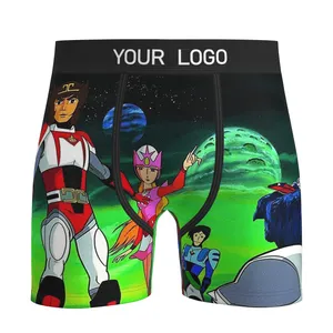 3D Digital Printing Custom Men Underwear Logo Boxer Wholesale Man Boxer Shorts Online Boxer Briefs Underwear For Men