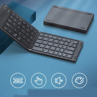 Keyboard Bluetooth Lipat Dua Lipat, Keyboard Nirkabel Isi Ulang, Keyboard Mini Universal Tiga Sistem, Grosir Produsen