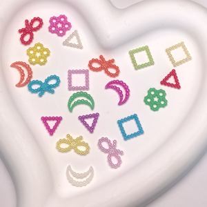 500g perles creuses papillon <span class=keywords><strong>lune</strong></span> fleur carré <span class=keywords><strong>lune</strong></span> perle perles pour la fabrication de bijoux bricolage boucles d'oreilles chaînes collier Bracelet - Product Image 2