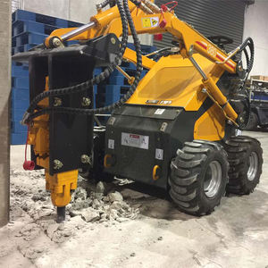 Mini <span class=keywords><strong>Dozer</strong></span> Blade Compact Tracked Stand-On Mini Skid Steer Loader untuk Dijual - Product Image 6