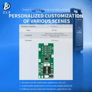 KLS BMS 5S <span class=keywords><strong>48V</strong></span> <span class=keywords><strong>10A</strong></span> LiFePO4 pin sạc bảo vệ Hội Đồng Quản trị với kiểm soát nhiệt độ Bluetooth giám sát cho ba lô Pin - Product Image 4
