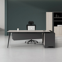 Vente en gros d'usine de mobilier de bureau moderne chinois bureau en bois de luxe BOSS Manager CEO Executive Table de bureau