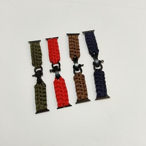 Bracelet en nylon paracorde pour Apple Watch 20 mm, tissage textile, boucle à pression sportive - Product Image 3