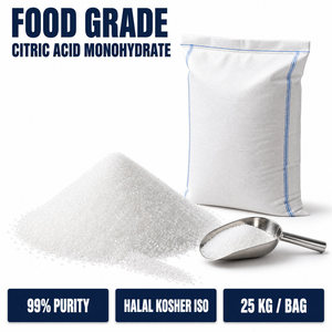 Ácido Cítrico <span class=keywords><strong>Monohidratado</strong></span>, Conservante de Alimentos, Bolsa de 25 kg, Grado Alimenticio, Calificación para Empresas de Alimentos - Product Image 1