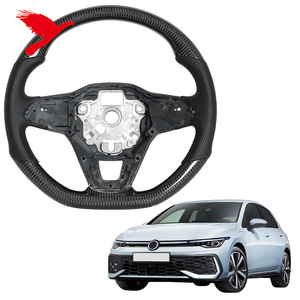 Nessuna funzione riscaldata in vera fibra di carbonio in pelle volante di ricambio per VW Volkswagen <span class=keywords><strong>Golf</strong></span> <span class=keywords><strong>8</strong></span> MK8 2022-2025 <span class=keywords><strong>accessori</strong></span> per auto - Product Image 6