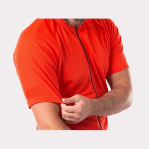 Men's Cycling Bike Jersey Short Sleeve High Collar Slim Fit with <b>3</b> Rear Pockets Full Zipper Breathable Quick Dry PIHA SPORTS - Product Image 4