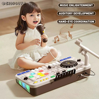 Nouveauté Party Favors Toys 2025 Tendance Instruments de Musique À Piles Dj Mixer Contrôleur Jouet Piano avec Microphone