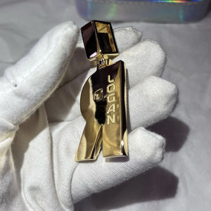 Nombre personalizado placa colgante <span class=keywords><strong>moissanite</strong></span> joyería nombre personalizado colgante para regalo - Product Image 2