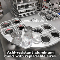 Machine d'emballage automatique rotative à tête simple/double pour liquides/solides/pâtes, tasses, sauces, yaourts – Offre Spéciale