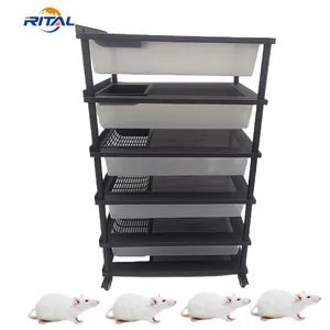 mouse rat breeding rack pp plastic rodent cage tub mice breeding bins for farm