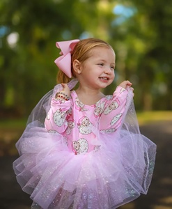 DH ODM vestido <span class=keywords><strong>de</strong></span> las ninas Venta caliente Navidad Rosa tul mameluco para niños pequeños tutú faldas para niñas niños - Product Image 6