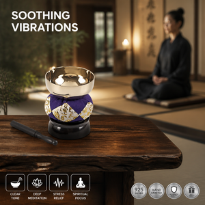 Cuenco tibetano japonés Orin hecho a mano de latón, campana de altar budista redonda para meditación zen, sanación por sonido, venta al por mayor - Product Image 2