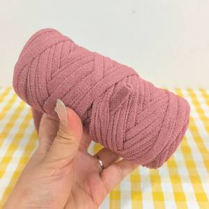 Corda in poliestere macramè intrecciata a mano, motivo a treccia cava tinto, <span class=keywords><strong>filato</strong></span> fantasia per lavori a maglia - Product Image 4