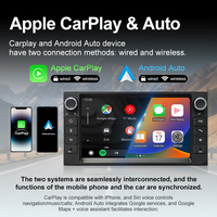 Autoradio universel double DIN 7 pouces Yeanav 2 Go/32 Go pour Toyota, Android Auto, BT5.4, WIFI, CarPlay, GPS, DSP, écran partagé