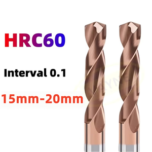 Mũi khoan xoắn cacbua hrc60 60mm-80mm 1 chiếc dụng cụ làm lỗ <span class=keywords><strong>CNC</strong></span> đường kính 15mm-20mm cho kim loại/Thép 1 chiếc tráng thiếc - Product Image 2