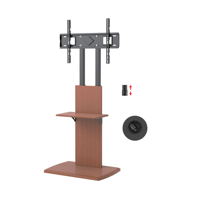 Factory Supply 37" - 70" Screen LED TV Height Adjustable TV Stand Mobile Cart TV Trolley