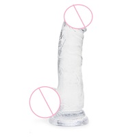 Dildo Realista con Punto G, Venta al por Mayor, OEM, ODM, Juguetes Sexuales Grandes, Enormes, con Ventosa, Pene de Cristal, Dildo Real para Hombres y Mujeres