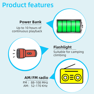 Radio Portátil AM/FM Modelo 2026 con Batería de 5000mAh, Conector para Auriculares y Dial <span class=keywords><strong>Grande</strong></span>, Ideal para Regalo a Abuelas - Product Image 4
