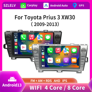 For 2009-2013 Prius Compatible Android Central Control Navigation Radio Large Screen Reversing <b>System</b> Split GP-PURS-9232-CPY - Product Image 2