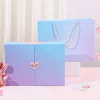 Boîte cadeau pliable magnétique à double ouverture de luxe personnalisée, boîte rigide pour soins de la peau, cosmétiques, parfums, emballage élégant