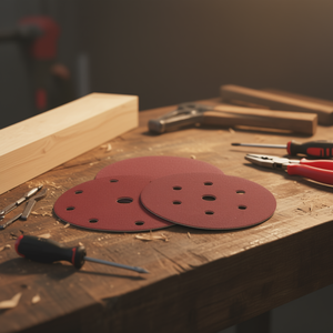 Disco de lija con velcro de 150 mm, 6+1 agujeros, grano 40, para lijadora orbital - Product Image 3