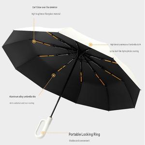 Ombrello Pieghevole Automatico a 3 Sezioni con Manico a C, Moderno, in Fibra di Vetro, Portatile, Antivento, Anti-UV, Protezione da Sole <span class=keywords><strong>e</strong></span> Pioggia, di Alta Qualità Personalizzabile - Product Image 5