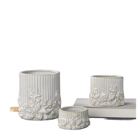 Pot de fleur en céramique moderne d'intérieur personnalisé de haute qualité Pot de conque et de coquille Pot émaillé pour la décoration de la maison