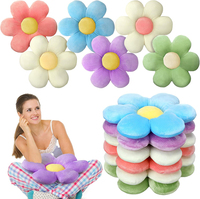 Unisex Super Soft Plüsch Sonnenblumen form Tatami Kissen PP Baumwolle Füllung Stress abbau Plüschtiere für Hochzeits anlässe