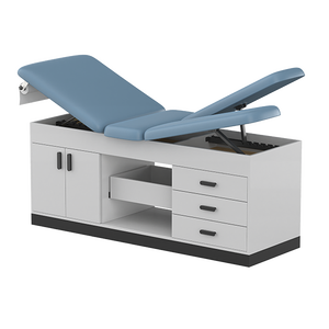 <span class=keywords><strong>Table</strong></span> <span class=keywords><strong>d</strong></span>'<span class=keywords><strong>examen</strong></span> médicale réglable en bois à <span class=keywords><strong>prix</strong></span> <span class=keywords><strong>d</strong></span>'usine avec armoire pour hôpitaux ou cliniques - Product Image 1