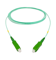 FTTH Jarretiere 1,6mm 3,5 m Aqua G657A2 Cable de conexión de Fibra óptica Verde 2M Jumper SC Simplex Sm Sx Scapc Cable de conexión de fibra óptica