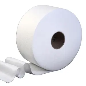 Tela no tejida de punto en relieve blanco, rollo de algodón 100% puro para tejido de algodón, suministro directo de fábrica - Product Image 1