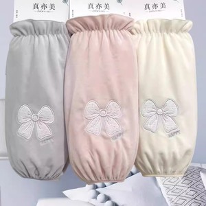 Fundas Protectoras para Mujer, Otoño Invierno, Bordado con Lazo, Diseño Alegre, Beige, Negro, Gris, Adulto, Uso General, Antiincrustante - Product Image 3