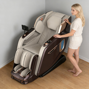 Silla Shiatsu con Modo de Balanceo, Técnicas de Golpeteo y Terapia de Calor, Estiramiento Tailandés, Silla 4D Track ZQ5800 C - Product Image 1
