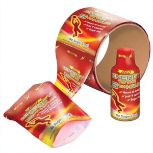 Wholesale Shrink Sleeve Packaging <b>Labels</b> Custom Printed Wrap <b>Labels</b> for Energy Drink Bottles - Product Image 2