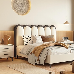 <span class=keywords><strong>Cama</strong></span> Infantil Convertible Resistente, Respaldo Suave Ondulado y Cómodo, Tamaño Completo, para Dormitorio de Niños y Niñas - Product Image 1