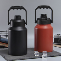 Bouteille isotherme personnalisée en acier inoxydable de 2 litres pour la course, le camping et la sublimation – Growler thermique portable en métal pour bière/eau