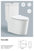 WC monobloc en céramique moderne Medyag à double chasse d'eau, 300 mm, siphonique, siphon en S, articles sanitaires pour salle de bain à domicile