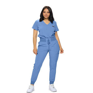 Fabricant Vente en gros Spa Logo personnalisé Jogger Sets Nursing Scrubs Hair Salon Uniformes Medical Women Scrubs Uniformes Sets - Product Image 1
