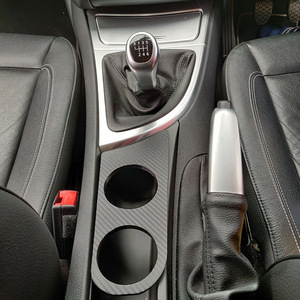 BMW 1 Series Cup Holder Carbon Fiber <b>Black</b> Front Seat Water Cup Holder With Slot Model 14399893 - Product Image 1