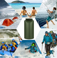 Sacs étanches WOQI pour le camping en plein air, en tissu ripstop diamanté, imperméables, 3 pièces (20L/10L/5L), sac à dos flottant pour la plage