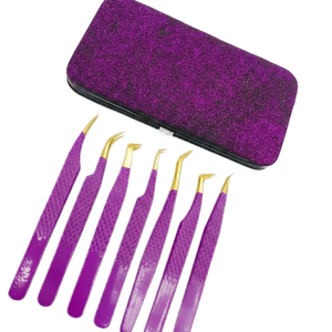 Estuche magnético de piel sintética PU de color ROJO de alta calidad TEEJAY para pinzas de pestañas, caja organizadora magnética para pinzas 89654 - Product Image 2