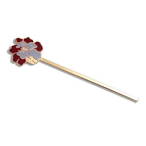 Custom Logo Chinese Retro Floral Metal <b>Bookmark</b> Hollow Enamel Flower Reading Souvenir <b>Gift</b> OEM ODM - Product Image 5